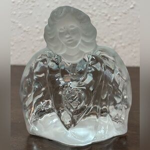 Vintage Fenton Frosted Glass Angel Figurine